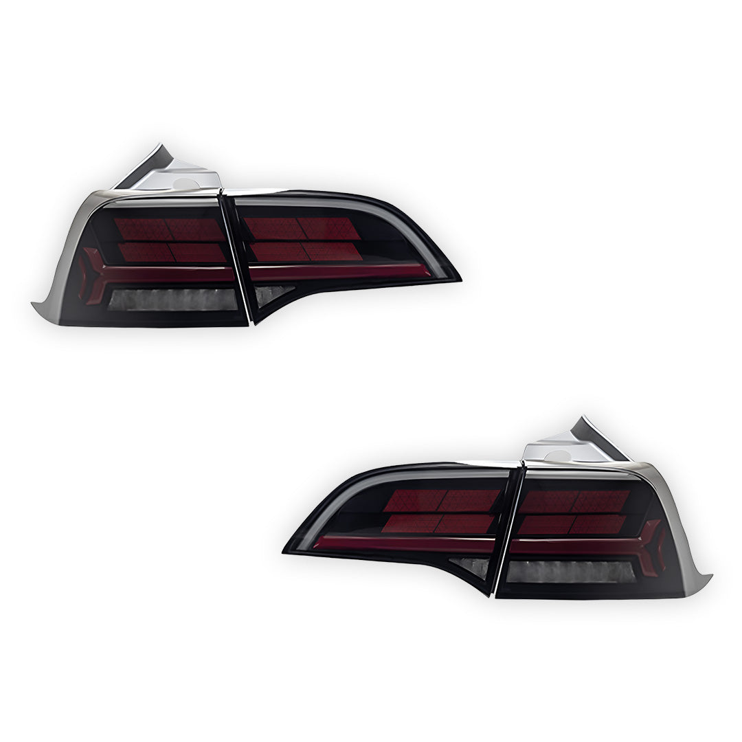 Tesla Model Y SUV (2022 - 2023) Sequential Tesla Logo Style Tail Lights LH + RH