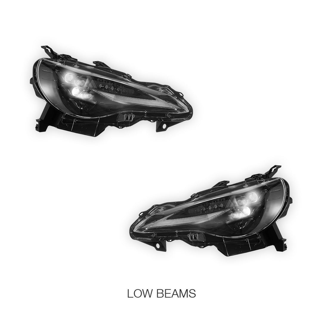 Subaru BRZ (2012 - 2021) Sequential RGB DRL Full LED Projector Headlights LH + RH
