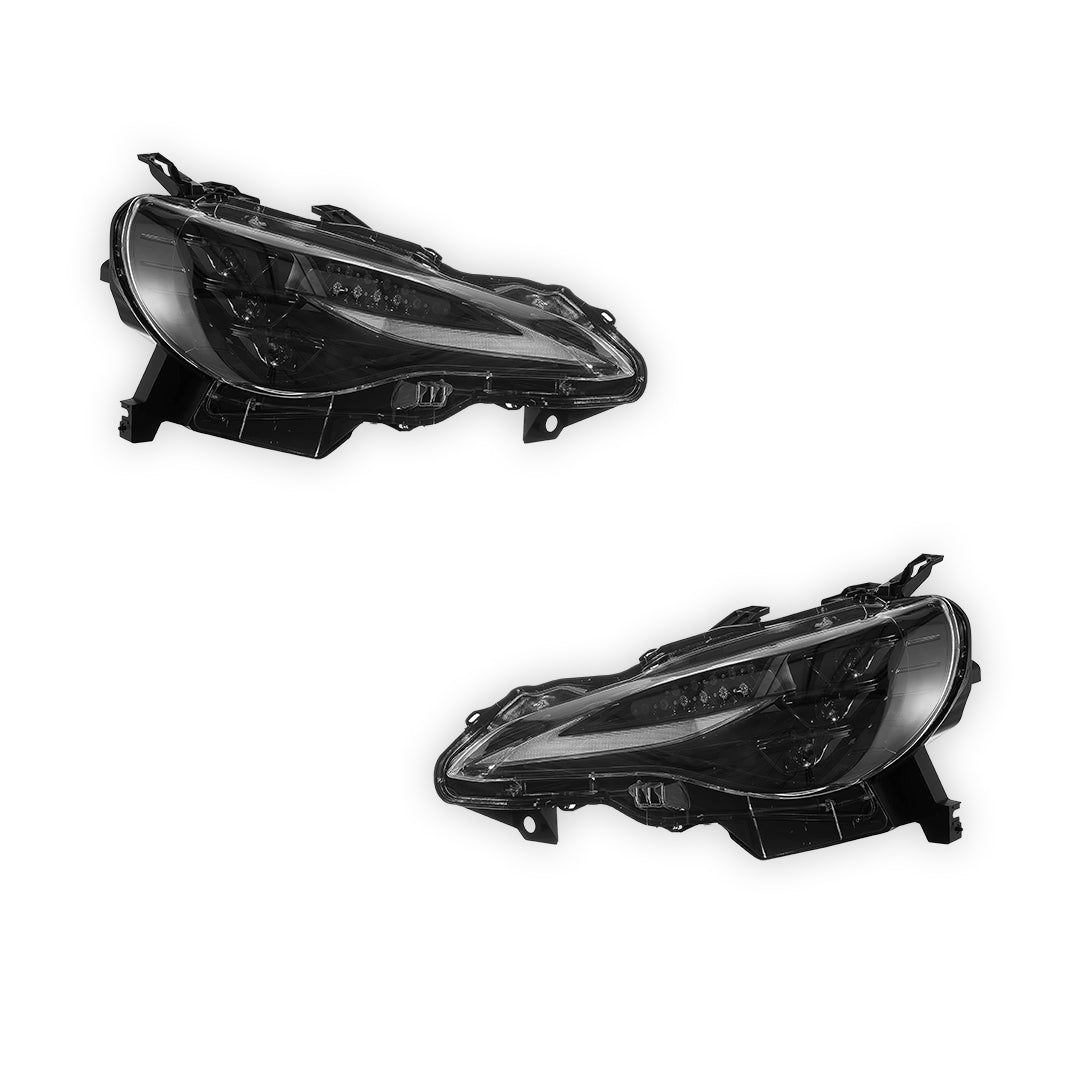Subaru BRZ (2012 - 2021) Sequential RGB DRL Full LED Projector Headlights LH + RH