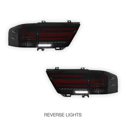 Toyota LandCruiser LC300 (2021 - 2025) Sequential Smoked Full LED Inner and Outer Tail Lights LH + RH