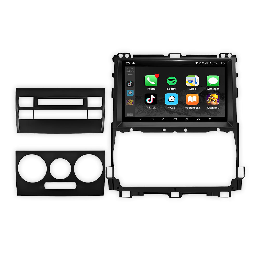 Toyota LandCruiser Prado 120 Series (2003 - 2009) 9" 13.3" Wireless Android 16 Head Unit for Apple CarPlay / Android Auto