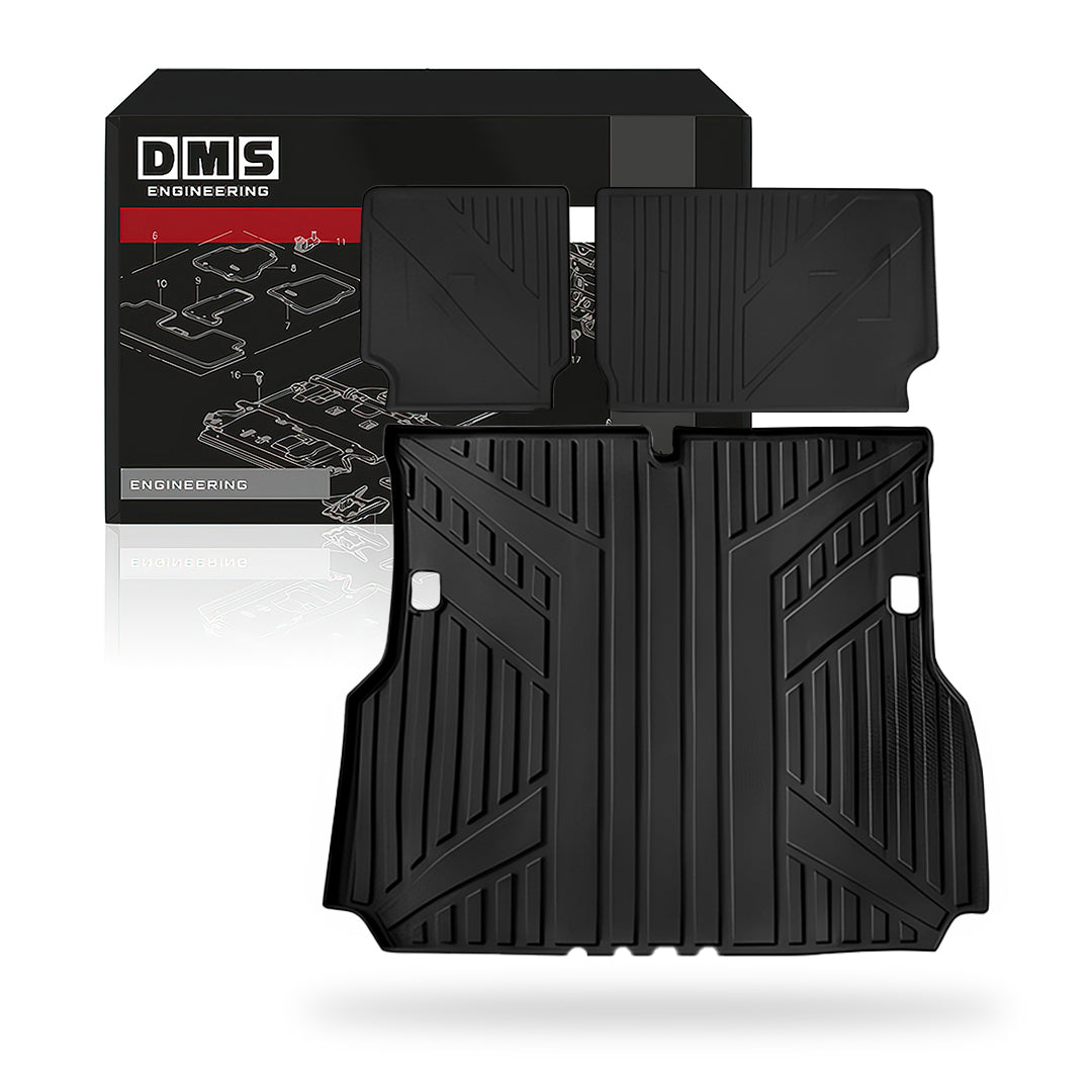 Toyota LandCruiser Prado 250 Series 7-Seater (2024 - 2025) 3 Pcs. Boot Cargo Mat Liners + Kick Mats