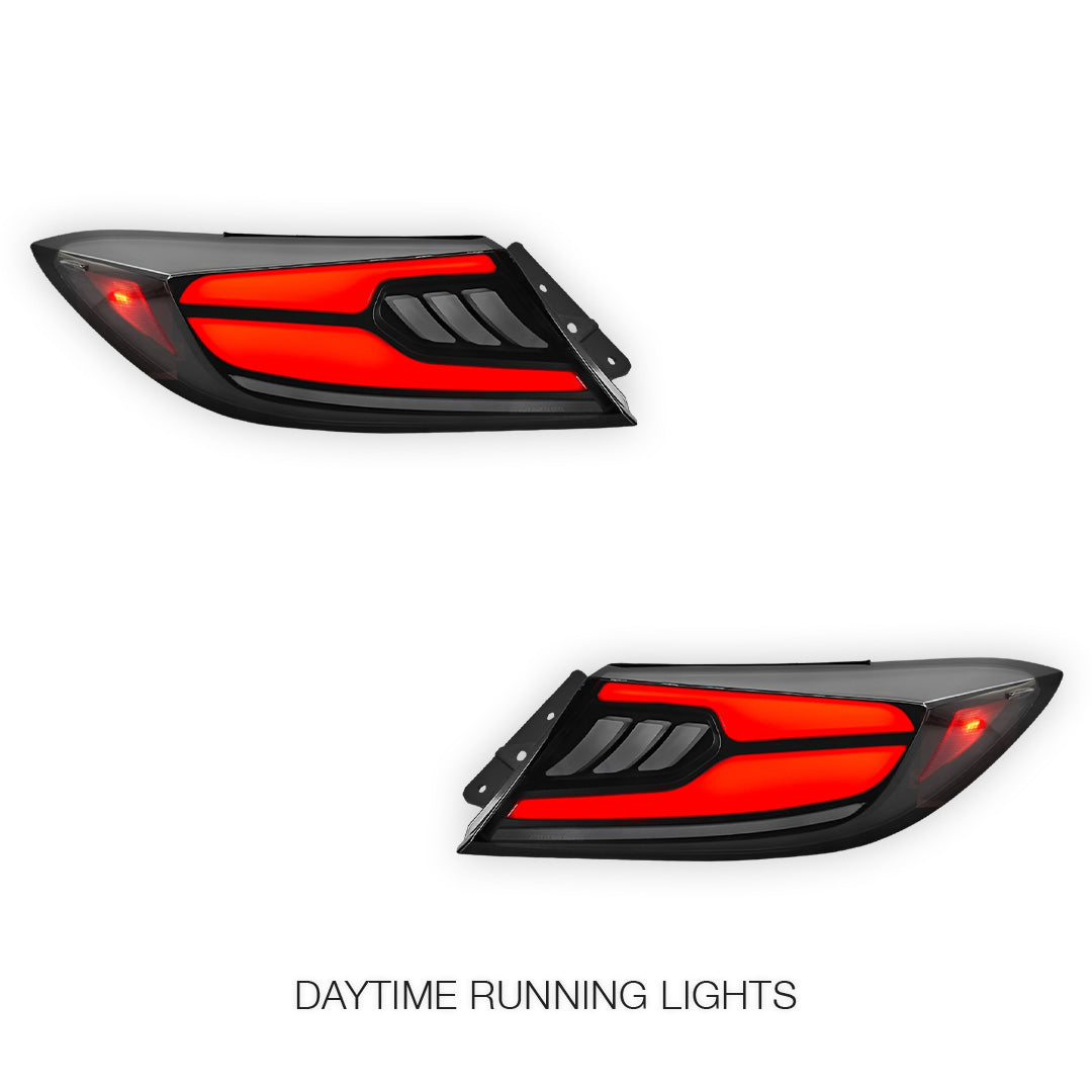 Toyota 86 2nd Gen. (2022 - 2023) Smoked Clam-Style Sequential LED Tail Lights LH + RH