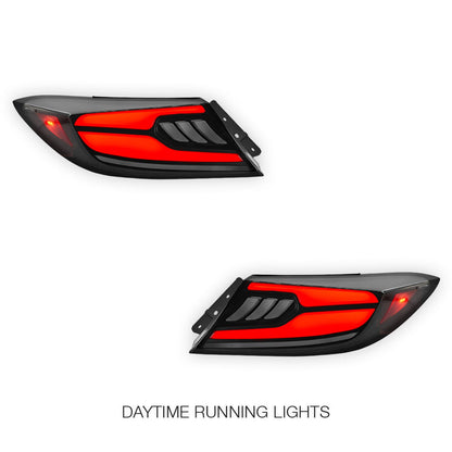 Toyota 86 2nd Gen. (2022 - 2023) Smoked Clam-Style Sequential LED Tail Lights LH + RH