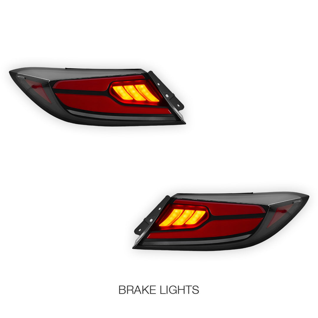 Toyota 86 2nd Gen. (2022 - 2023) Smoked Clam-Style Sequential LED Tail Lights LH + RH