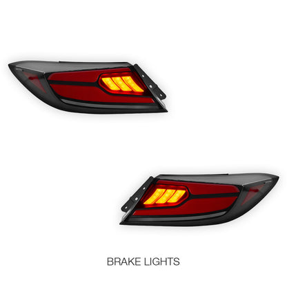 Toyota 86 2nd Gen. (2022 - 2023) Smoked Clam-Style Sequential LED Tail Lights LH + RH