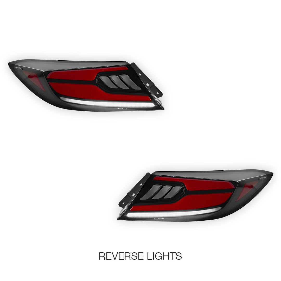Toyota 86 2nd Gen. (2022 - 2023) Smoked Clam-Style Sequential LED Tail Lights LH + RH