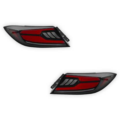 Toyota 86 2nd Gen. (2022 - 2023) Smoked Clam-Style Sequential LED Tail Lights LH + RH