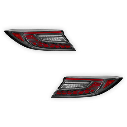 Toyota 86 2nd Gen. (2022 - 2024) Clear Red Dragon-Scale Style Sequential LED Tail Lights LH + RH