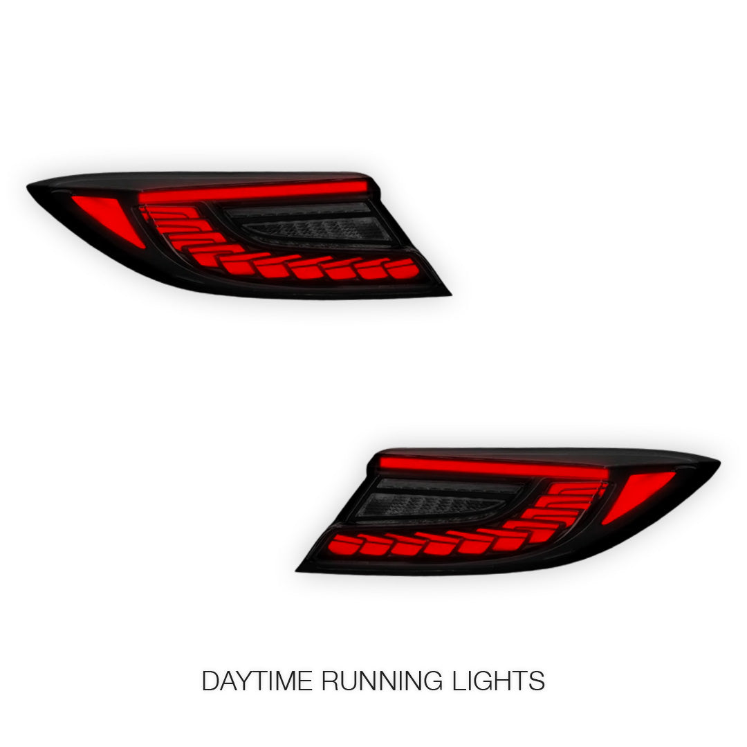 Toyota 86 2nd Gen. (2022 - 2024) Smoked Sequential Dragon-Scale Style LED Tail Lights LH + RH