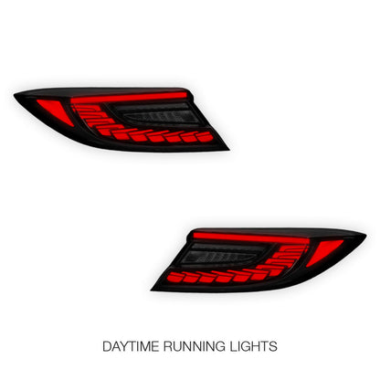 Toyota 86 2nd Gen. (2022 - 2024) Smoked Sequential Dragon-Scale Style LED Tail Lights LH + RH