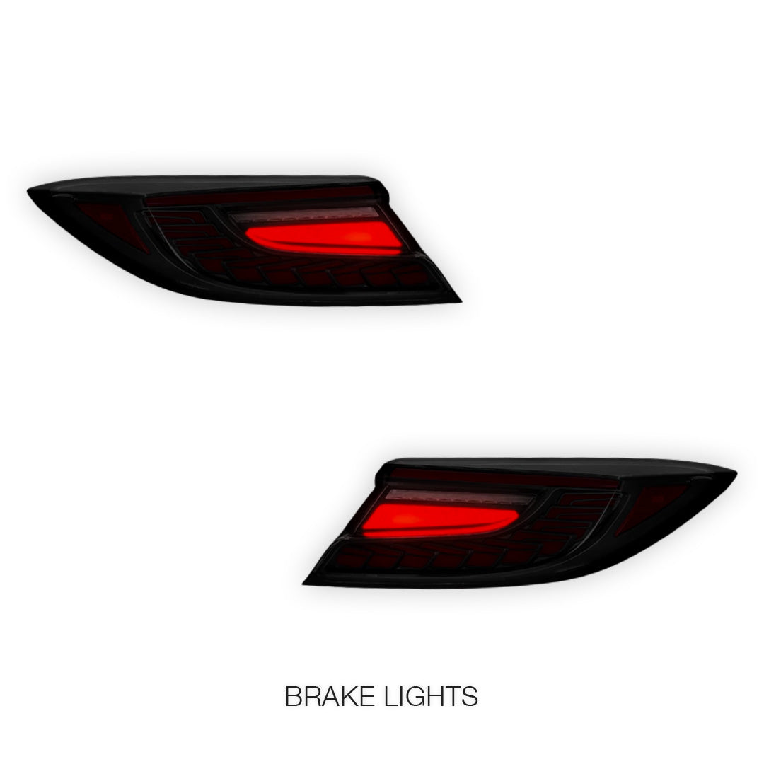 Toyota 86 2nd Gen. (2022 - 2024) Smoked Sequential Dragon-Scale Style LED Tail Lights LH + RH