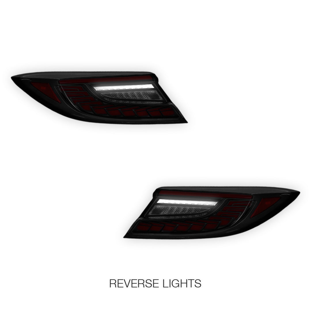 Toyota 86 2nd Gen. (2022 - 2024) Smoked Sequential Dragon-Scale Style LED Tail Lights LH + RH