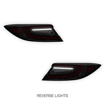 Toyota 86 2nd Gen. (2022 - 2024) Smoked Sequential Dragon-Scale Style LED Tail Lights LH + RH