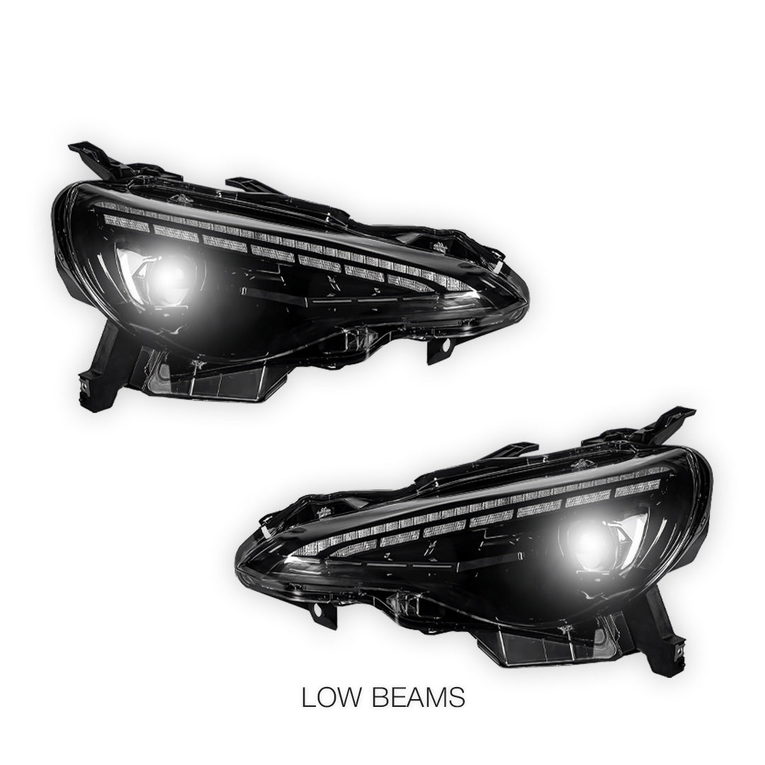Toyota GT86 (2012 - 2021) Demon Eye Style Sequential Projector Headlights LH + RH