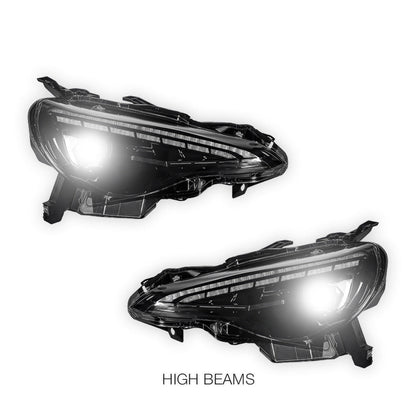 Toyota GT86 (2012 - 2021) Demon Eye Style Sequential Projector Headlights LH + RH