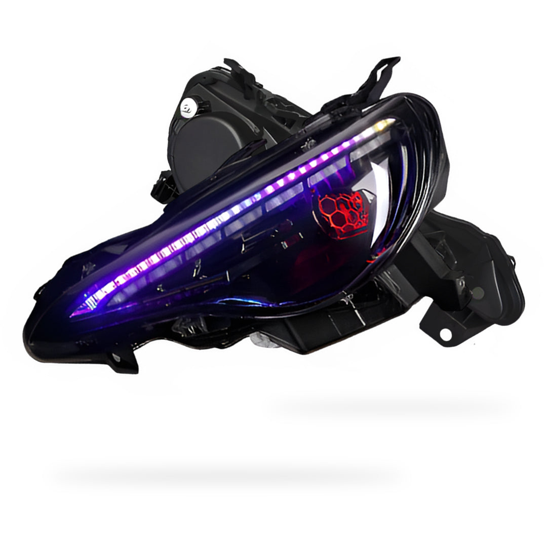 Toyota 86 GT86 (2012 - 2021) RGB Demon Eye Style Sequential Projector Headlights LH + RH
