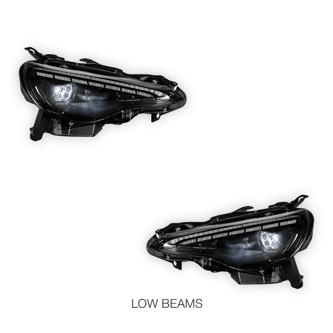 Toyota 86 GT86 (2012 - 2021) RGB Demon Eye Style Sequential Projector Headlights LH + RH