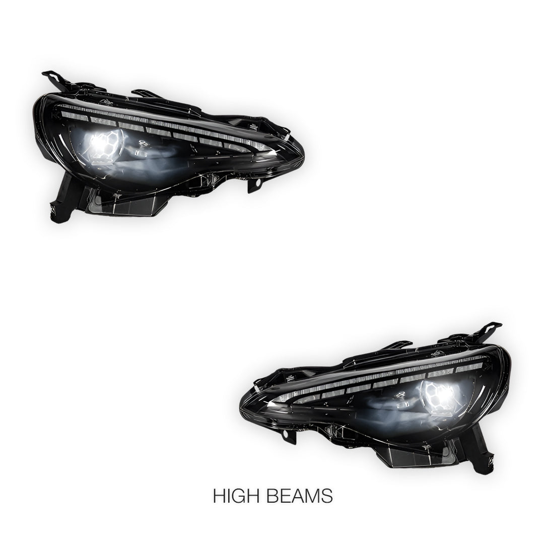 Toyota 86 GT86 (2012 - 2021) RGB Demon Eye Style Sequential Projector Headlights LH + RH