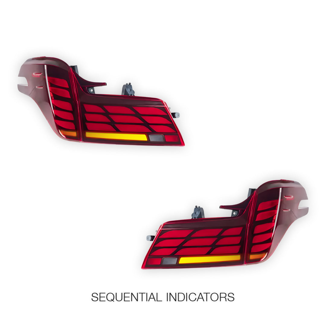 Toyota Alphard AH30 (2019 - 2023) Red Sequential LED Tail Lights LH + RH