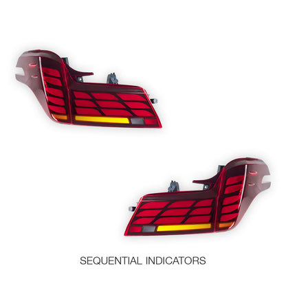 Toyota Alphard AH30 (2019 - 2023) Red Sequential LED Tail Lights LH + RH