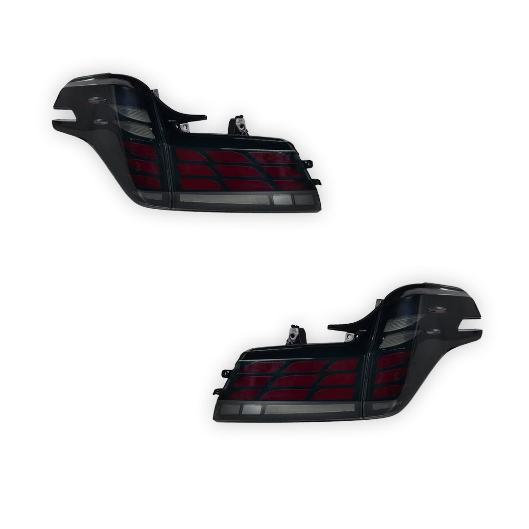 Toyota Alphard AH30 (2019 - 2023) Smoked Sequential LED Tail Lights with Trunk Lights LH + RH