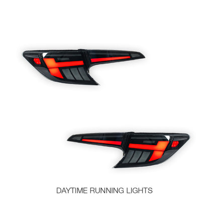 Toyota Corolla E210 Hatch (2019 - 2024) Black LED Sequential Tail Lights LH + RH