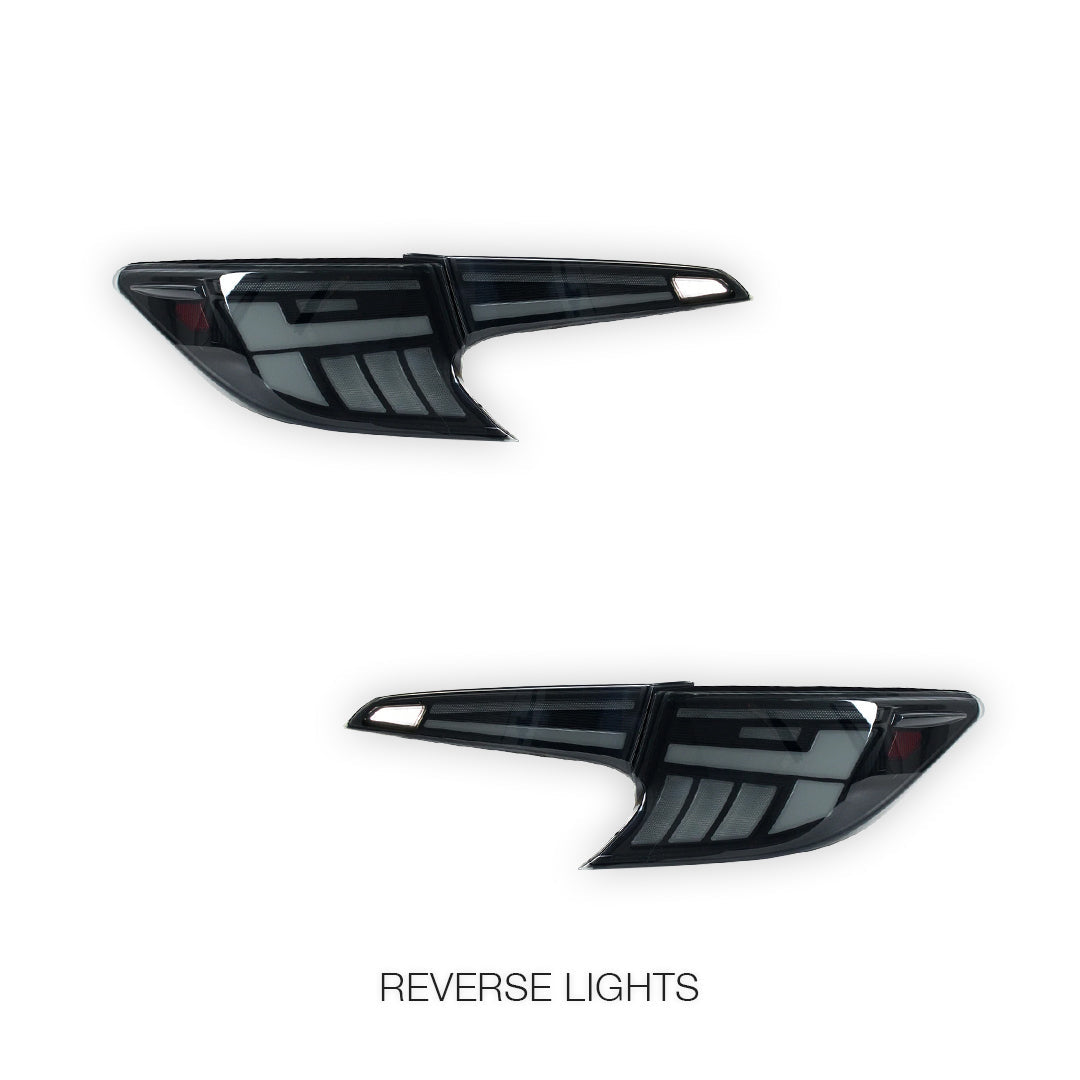 Toyota Corolla E210 Hatch (2019 - 2024) Black LED Sequential Tail Lights LH + RH
