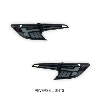 Toyota Corolla E210 Hatch (2019 - 2024) Black LED Sequential Tail Lights LH + RH