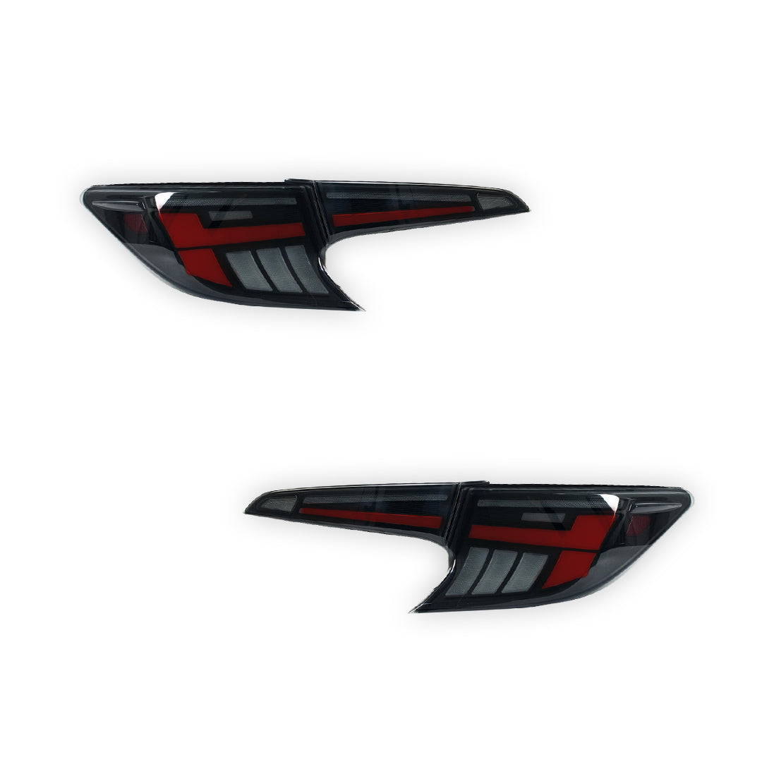 Toyota Corolla E210 Hatch (2019 - 2024) Black Red LED Sequential Tail Lights LH + RH