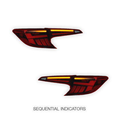 Toyota Corolla E210 Hatch (2019 - 2024) Red LED Sequential Tail Lights LH + RH