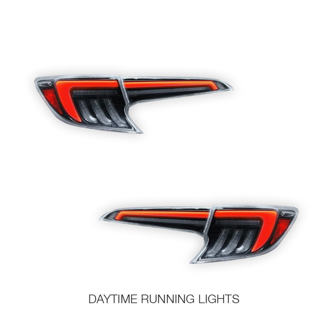 Toyota Corolla E210 Hatch (2019 - 2024) Smoked Red LED Sequential Tail Lights LH + RH