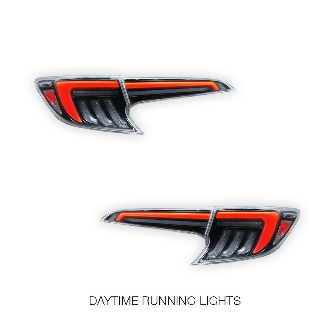 Toyota Corolla E210 Hatch (2019 - 2024) Smoked White LED Sequential Tail Lights LH + RH