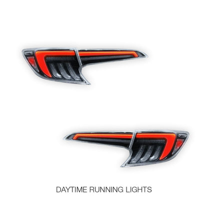 Toyota Corolla E210 Hatch (2019 - 2024) Smoked White LED Sequential Tail Lights LH + RH