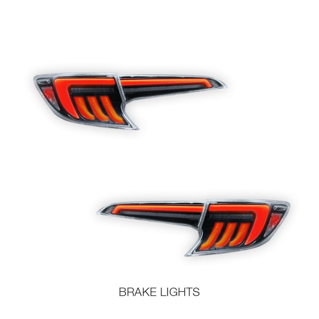 Toyota Corolla E210 Hatch (2019 - 2024) Smoked White LED Sequential Tail Lights LH + RH