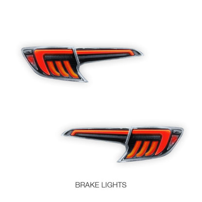 Toyota Corolla E210 Hatch (2019 - 2024) Smoked White LED Sequential Tail Lights LH + RH