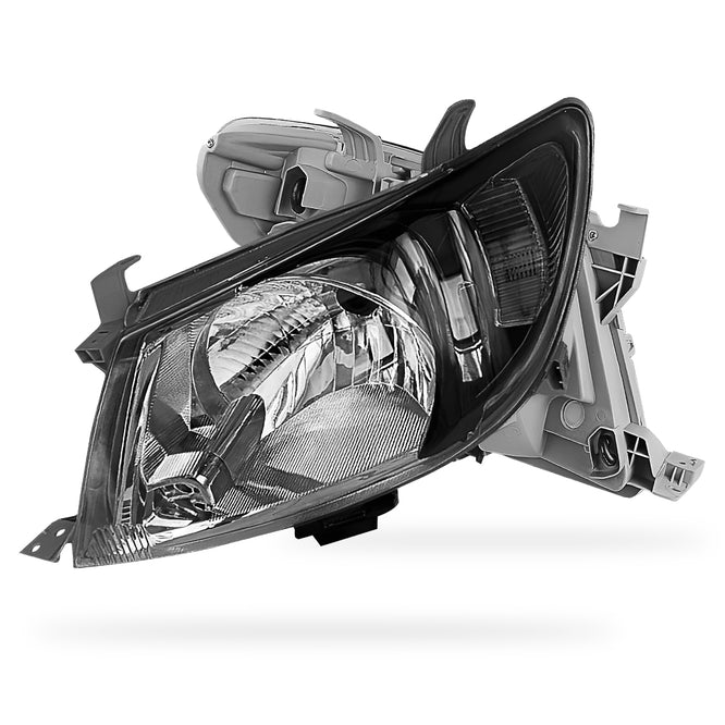 Toyota HiLux GGN / KUN / TGN Ute (2005 - 2012) Smoked Corner Lights Clear Headlights LH + RH
