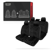Toyota HiLux N80 (2015 - 2023) Manta Black Neoprene Seat Covers