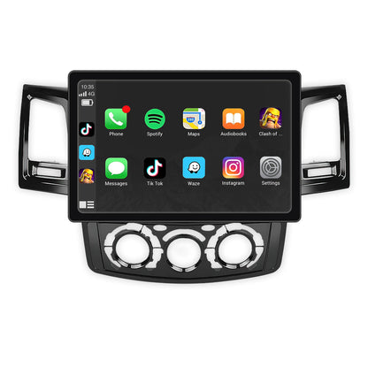 Toyota Hilux N70 (2005 - 2015) 9" 13.3" Wireless Android 16 Head Unit for Apple CarPlay / Android Auto Digital AC Panel