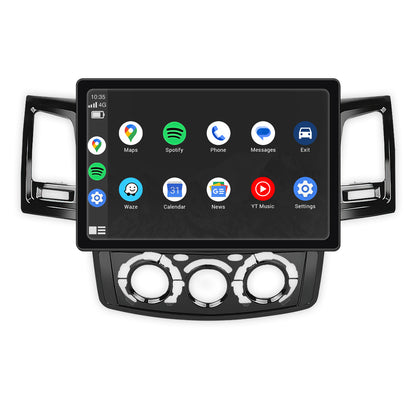 Toyota Hilux N70 (2005 - 2015) 9" 13.3" Wireless Android 16 Head Unit for Apple CarPlay / Android Auto Digital AC Panel