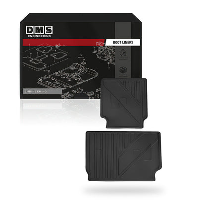 Toyota LandCruiser Prado 250 Series 7-Seater (2024 - 2025) 3 Pcs. Boot Cargo Mat Liners + Kick Mats