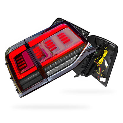 Toyota LandCruiser 200 Series (2016 - 2021) Black Sequential LED Tail Lights LH + RH