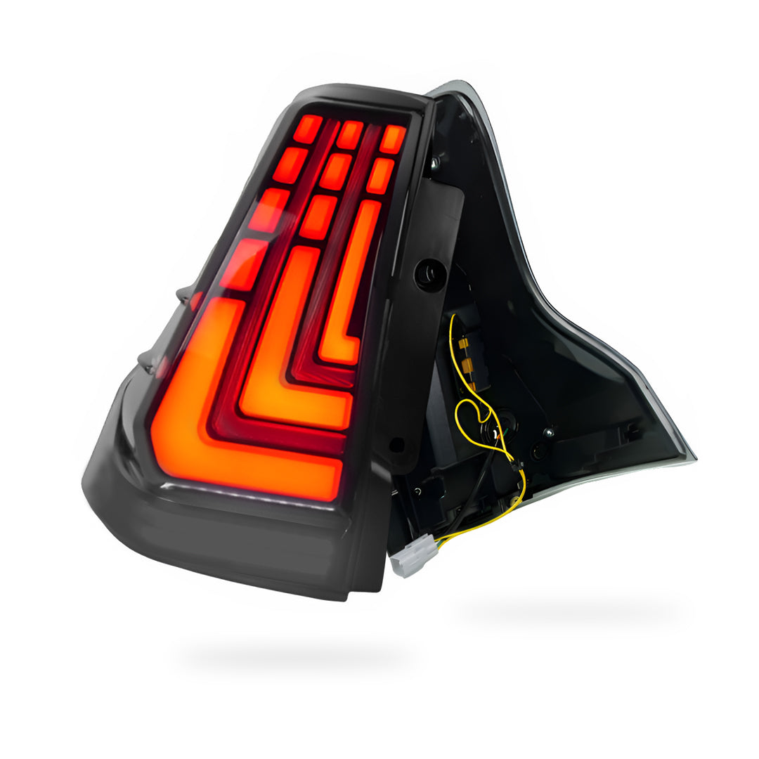Toyota LandCruiser Prado 150 Series (2010 - 2018) Smoked L-Blade Style LED Tail Lights LH + RH