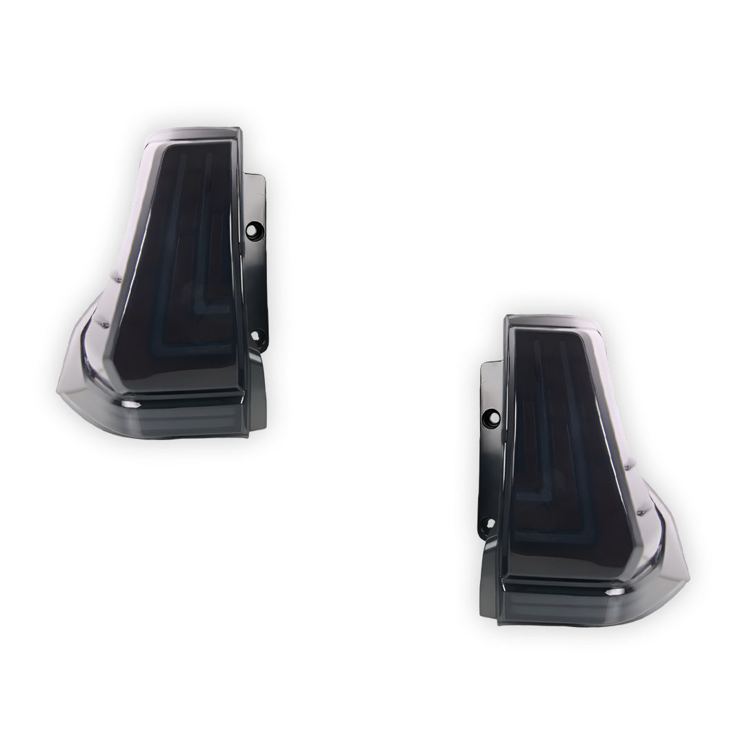 Toyota LandCruiser Prado 150 Series (2010 - 2018) Smoked L-Blade Style LED Tail Lights LH + RH