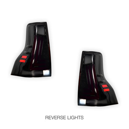 Toyota LandCruiser Prado 150 Series (2013 - 2017) Smoked Dot Matrix Style  LED Tail Lights LH + RH