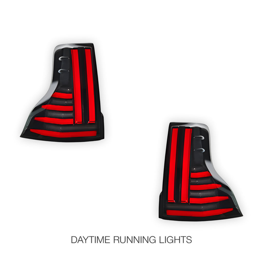 Toyota LandCruiser Prado 150 Series (2013 - 2018) Smoked LED Tail Lights LH + RH
