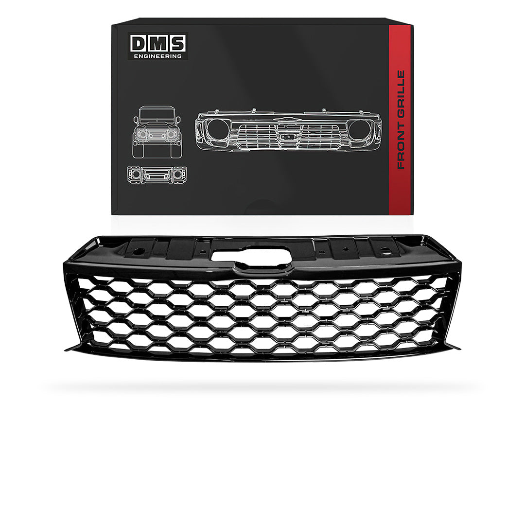 Volkswagen Amarok 2H (2011 - 2021) Gloss Black Front Mesh Bumper Cover Grille