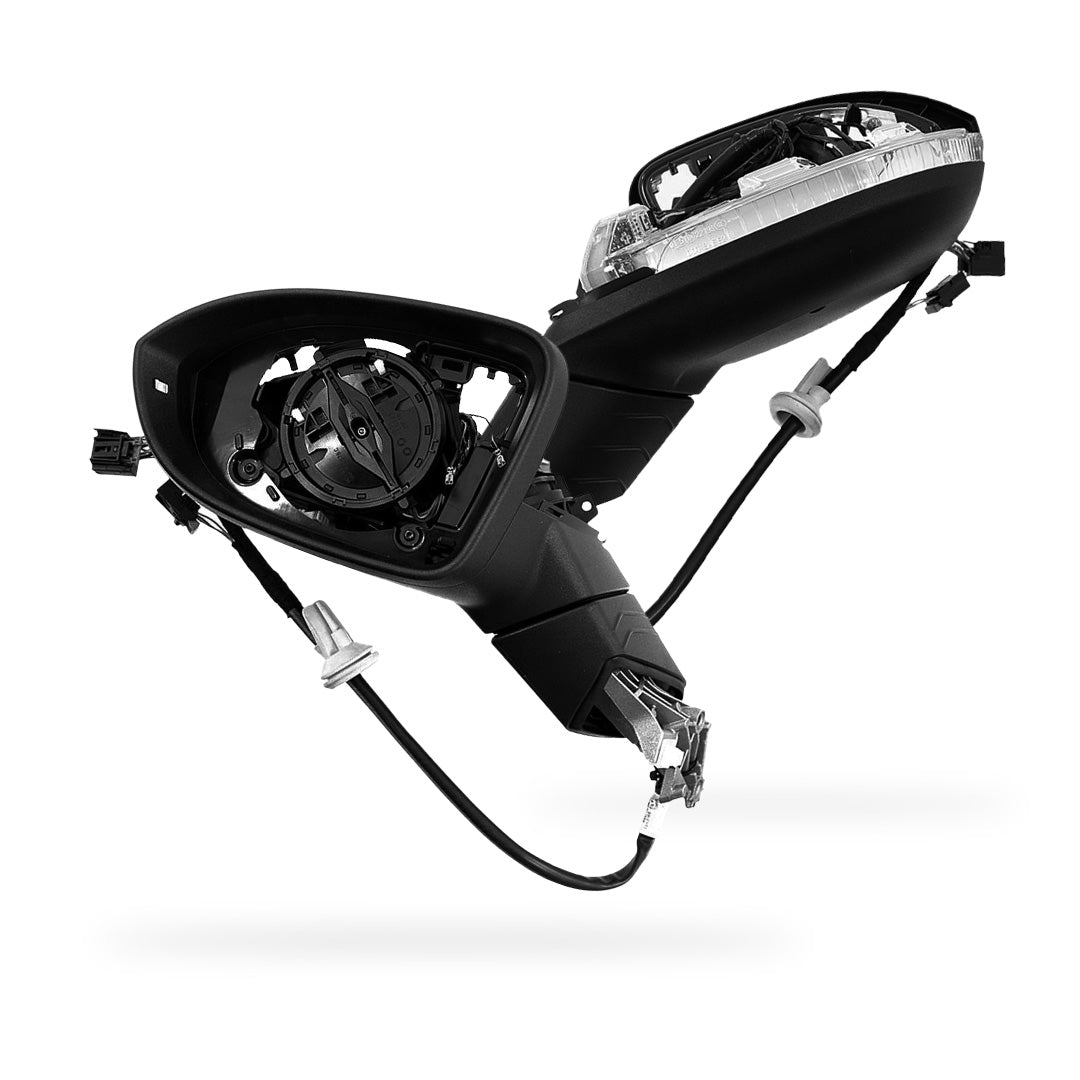 Volkswagen Golf MK8 (2021 - 2026) Genuine Black Door Mirror Body LH + RH