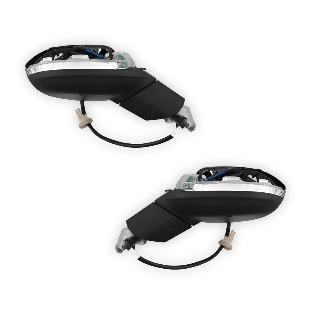 Volkswagen Golf MK8 (2021 - 2026) Genuine Black With Mirror Lamp Door Mirror Body LH + RH