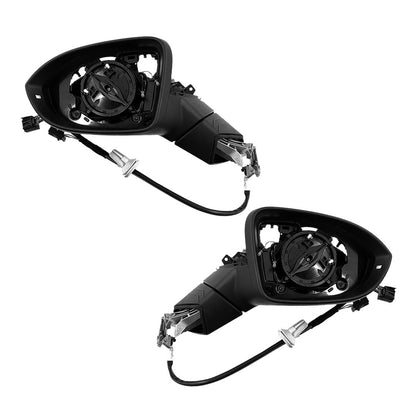 Volkswagen Golf MK8 (2021 - 2026) Genuine Black Door Mirror Body LH + RH